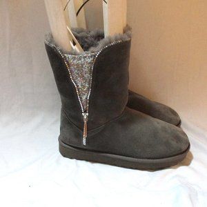 Gray Suede Women's Boots